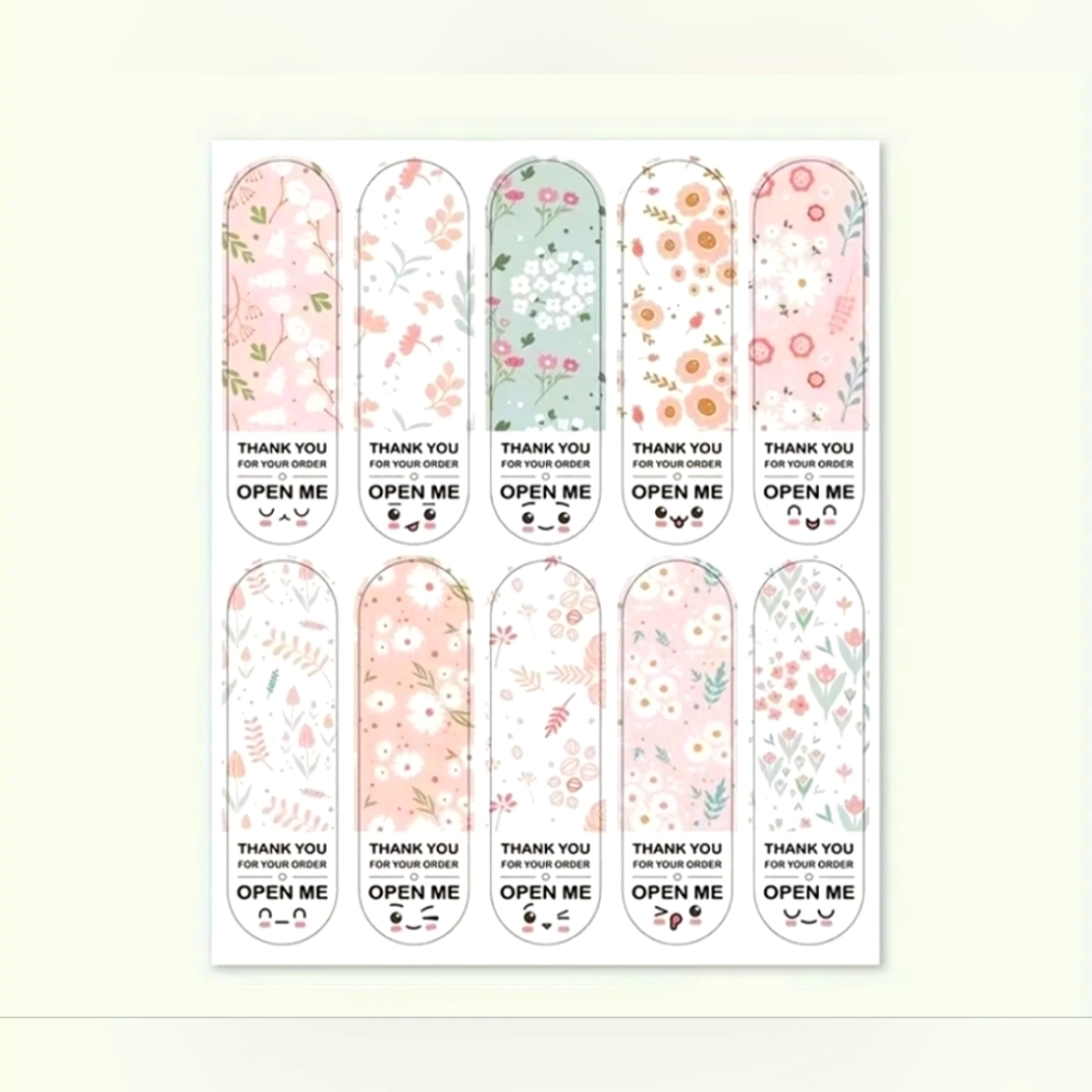 100 Thank you stickers